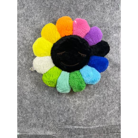 Takashi Murakami pillow rainbow black face smile‎ 40cm MUST HAVE! - Picture 2 of 2